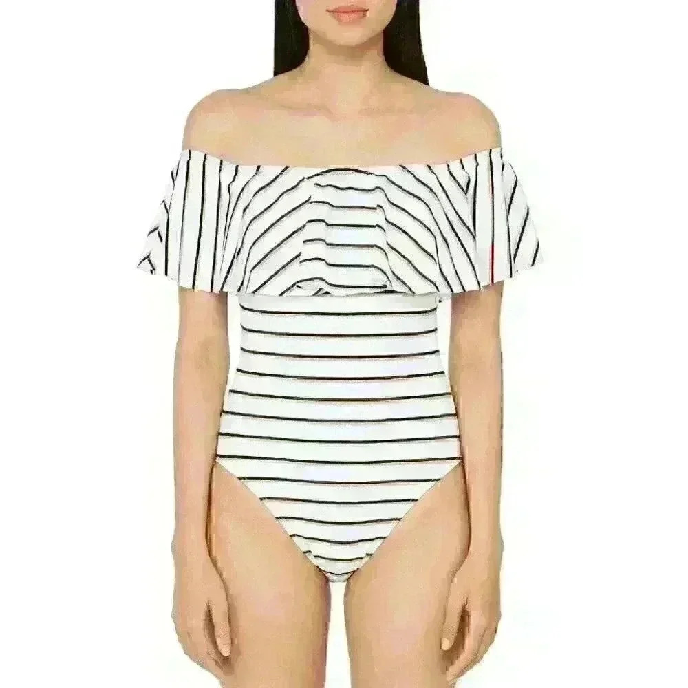 New! Lauren Ralph Lauren Women’s 14 Ruffle Swimsuit Nwt $132